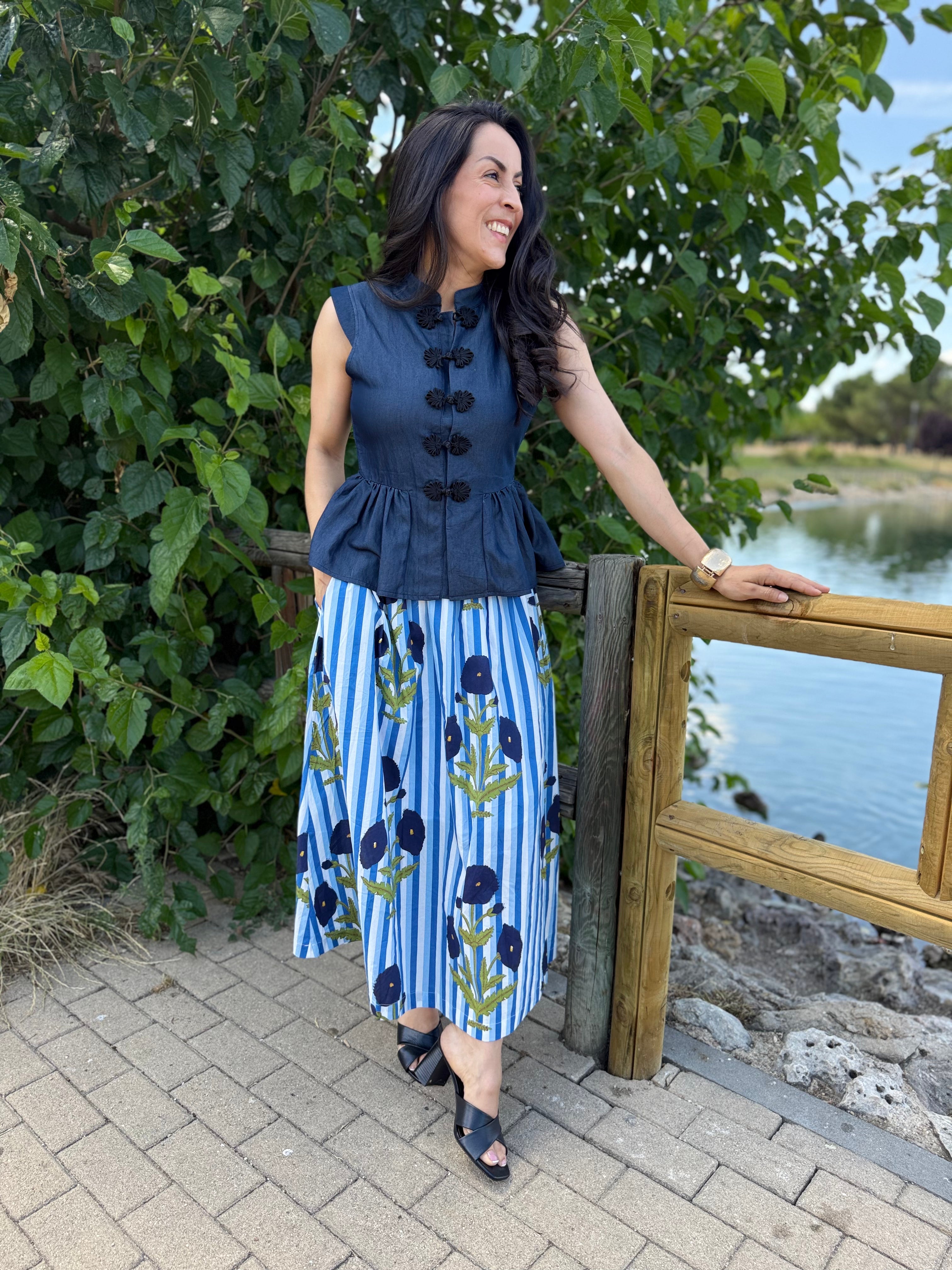 Falda Costa Azul.