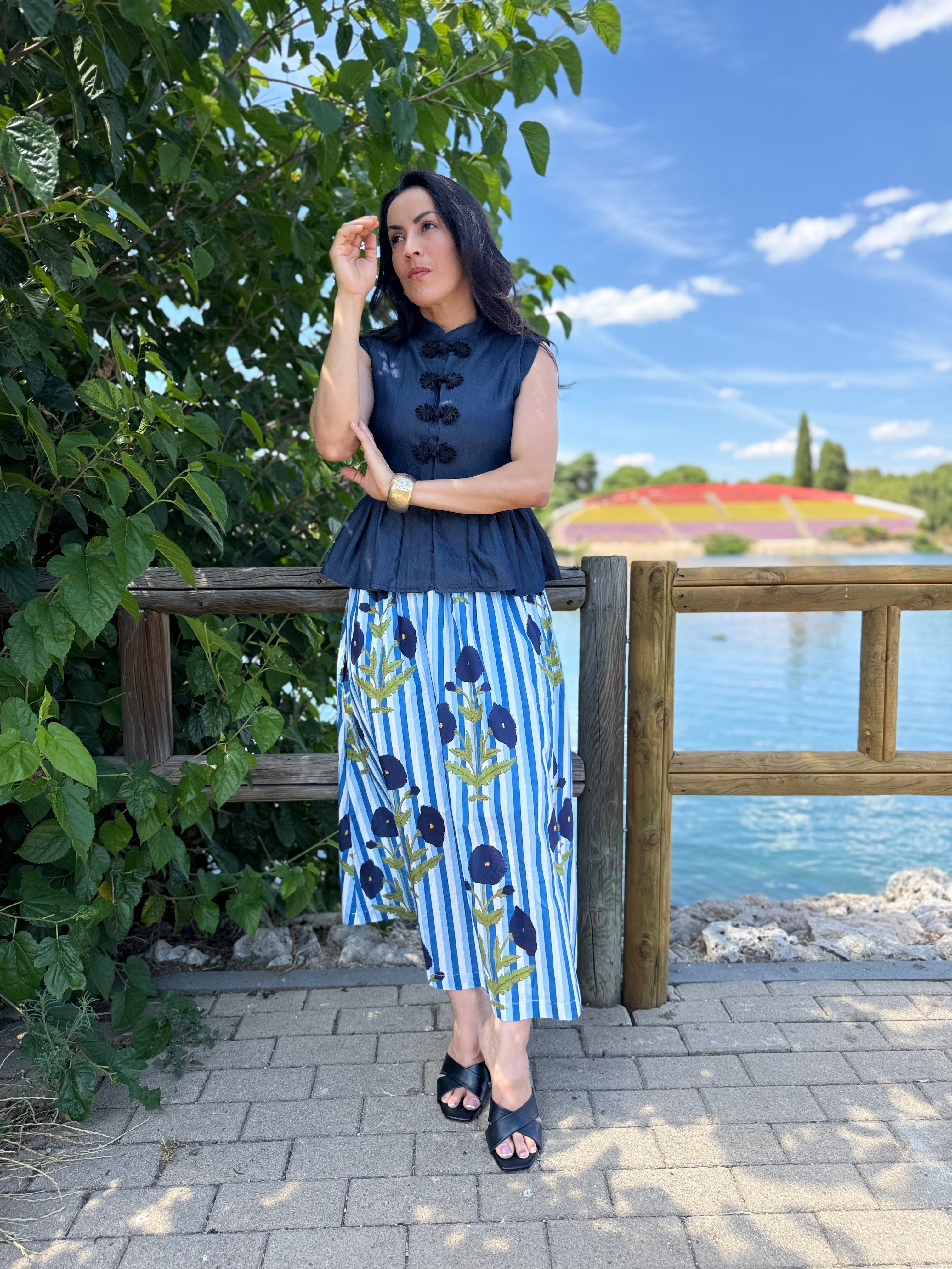 Falda Costa Azul.