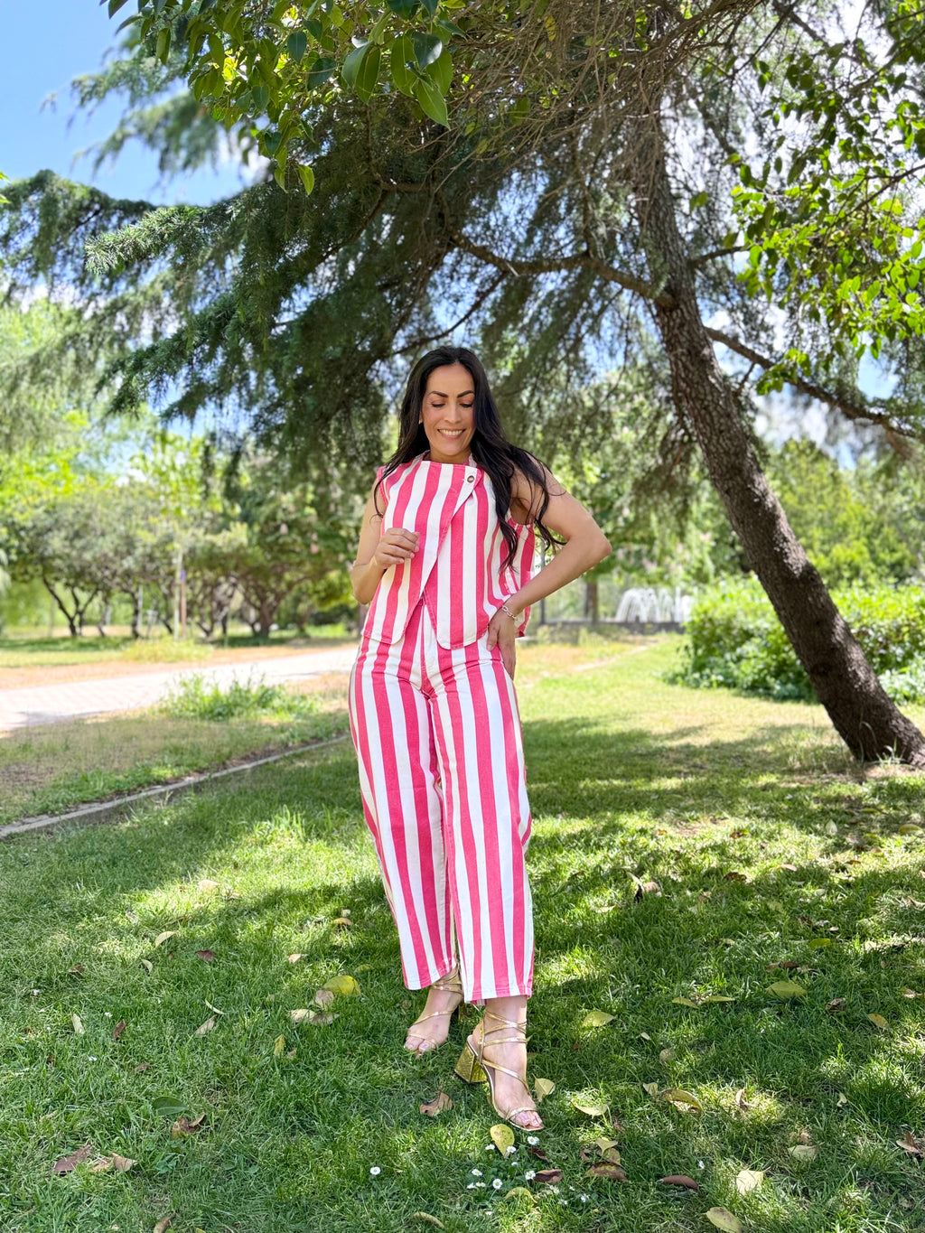 Conjunto Coral Chic