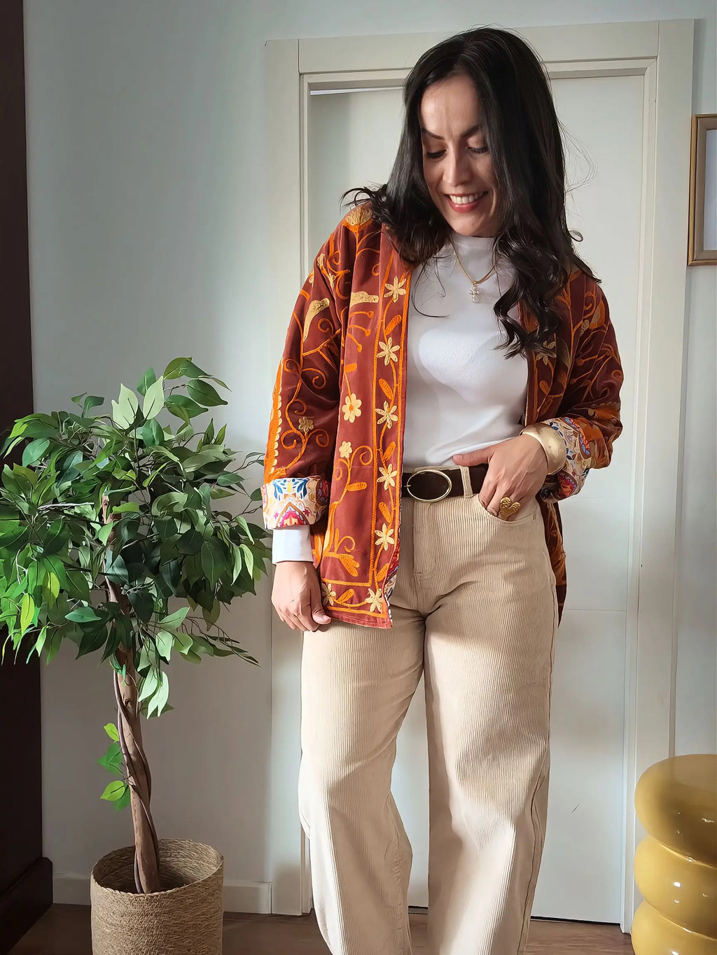 Chaqueta terracota Ana