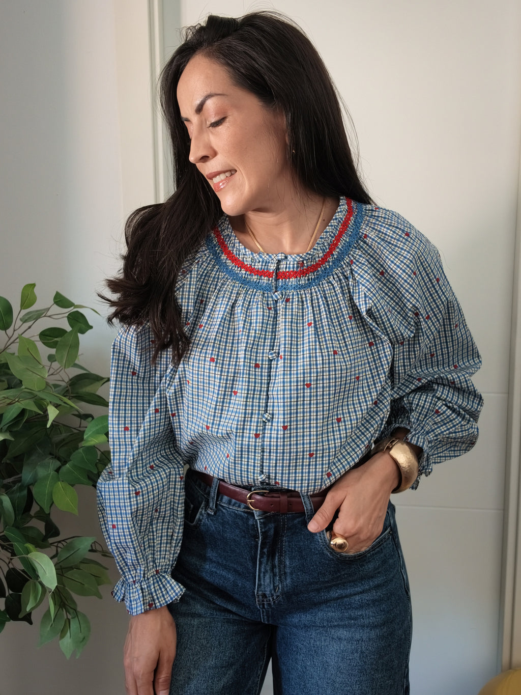 Blusa Vichy Amélie.