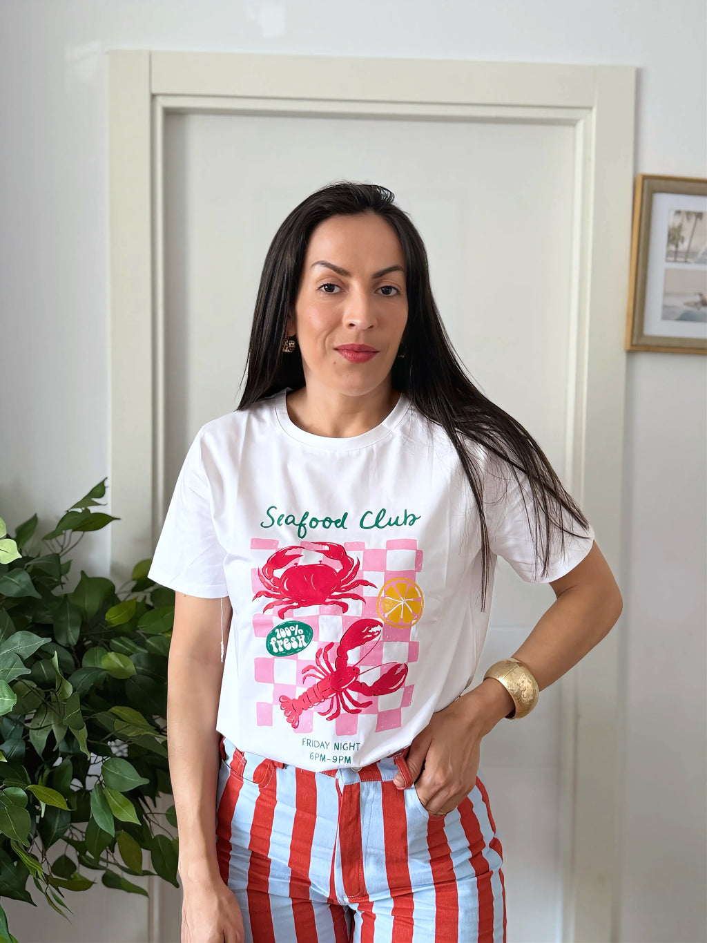 Camiseta Marina chic.