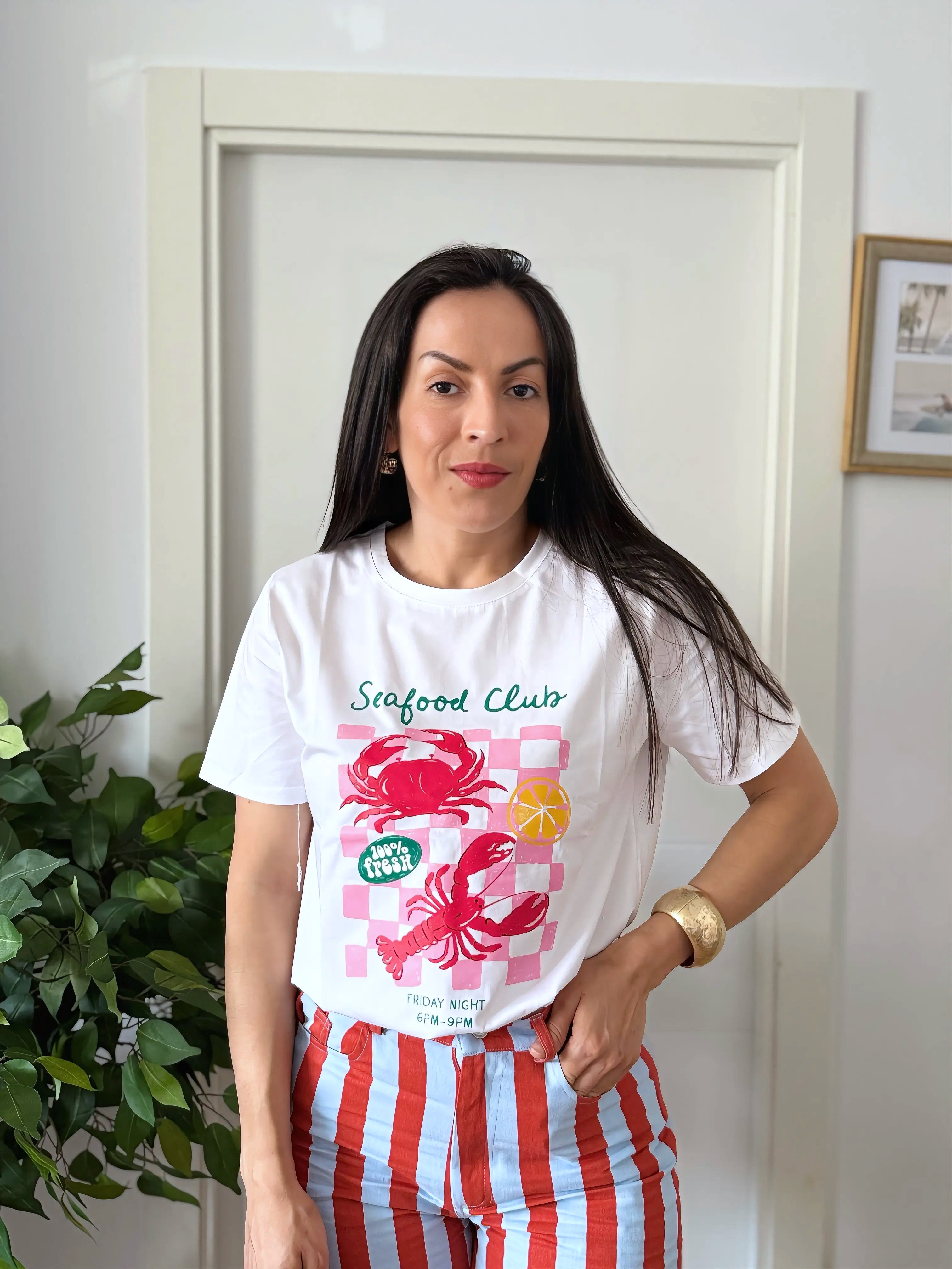 Camiseta Marina chic.
